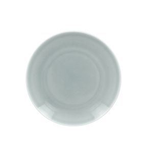 Assiette coupe plate rond bleu porcelaine vitrifiée Ø 24 cm Vintage Rak