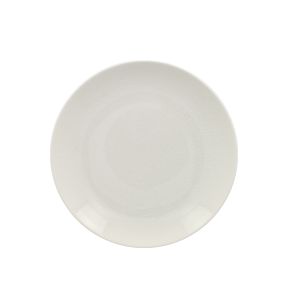 Assiette coupe plate rond blanc porcelaine vitrifiée Ø 24 cm Vintage Rak