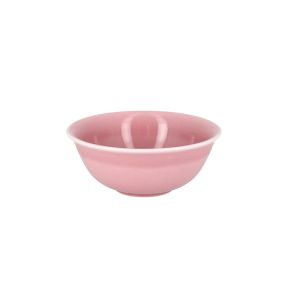 Bol rond rose porcelaine vitrifiée Ø 16 cm Vintage Rak