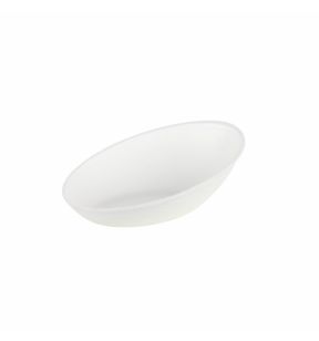 Verrine inclinée blanc en bagasse 7,9x5x2,7 cm Earth Essentials (50 pièces)