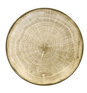 Assiette coupe creuse rond moss porcelaine vitrifiée Ø 22,2 cm Woodart Rak