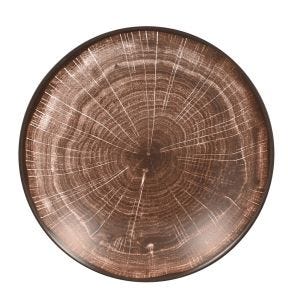 Assiette coupe creuse rond oak porcelaine vitrifiée Ø 22,2 cm Woodart Rak