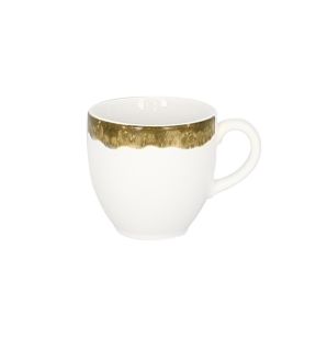 Tasse à expresso vert porcelaine vitrifiée 9 cl Ø 6,5 cm Woodart Rak