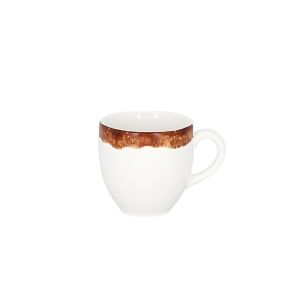Tasse à expresso brun porcelaine vitrifiée 9 cl Ø 6,5 cm Woodart Rak