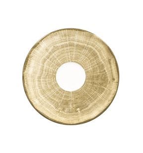 Sous tasse à thé vert porcelaine vitrifiée Ø 15 cm Woodart Rak