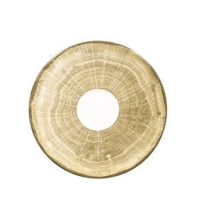 Sous tasse à déjeuner vert porcelaine vitrifiée Ø 17 cm Woodart Rak