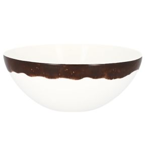 Bol marron porcelaine vitrifiée Ø 20,2 cm Woodart Rak