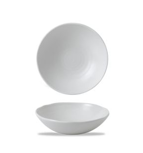 Saladier ovale blanc porcelaine vitrifiée 19,9 cm White Dudson