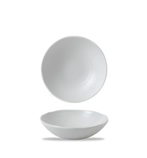 Diep randloos bord organic wit verglaasd Ø 14.2 White Dudson
