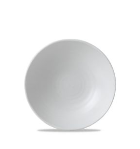 Plat bord met rand organic wit verglaasd Ø 16 White Dudson