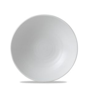 Plat bord met rand organic wit verglaasd Ø 27 White Dudson