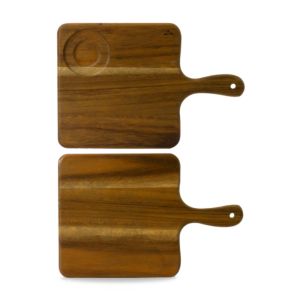 Planche rectangulaire marron acacia 38 cm Wood Dudson