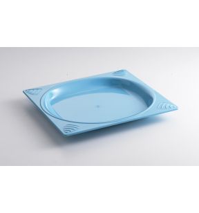 Plat bord vierkant blauw copolyester x23.5 Vaisselle Copolyester Saint Romain