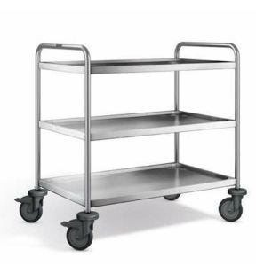 Dienstwagen inox 3 niveaus xx95 120 kg B.pro
