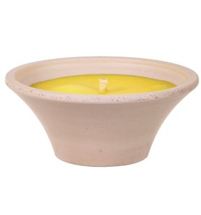 Bougie rond jaune Ø 18 cm 7,5 cm Spaas