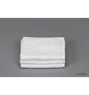 Serviettes invité blanc 30x30 cm 360 g/m² coton Cuba (20 pièces)