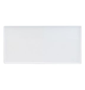 Plat de présentation mélamine blanc 40x20 cm Vestah Platex