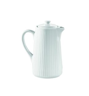 Cafetière blanc porcelaine culinaire 35 cl Plisse Pillivuyt