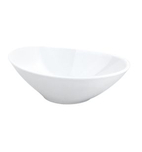 Coupelle ovale blanc porcelaine culinaire 16 cm Pillivuyt