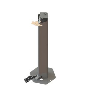 Pedaalhygiënestation grijs x28