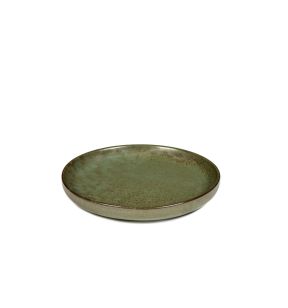 Assiette plate rond vert grès émaillé Ø 16 cm Surface Serax