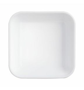 Ravier carré blanc verre opal 11 cm Restaurant Arcoroc