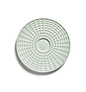 Sous tasse à thé rond vert porcelaine bone china Ø 13,8 cm Nido Serax