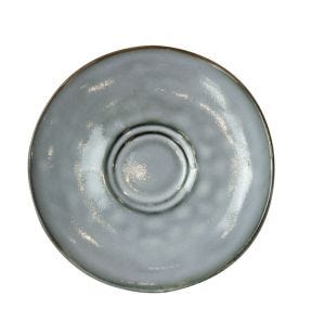 Sous tasse rond bleu grès émaillé Ø 14 cm Sky Pro.mundi