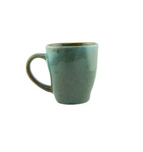 Tasse à thé vert grès émaillé 18 cl Ø 7,5 cm Sky Pro.mundi