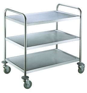Dienstwagen inox 3 niveaus xx92.5 120 kg Pro.cooker