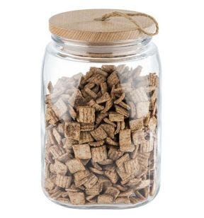 Pot avec couvercle en verre 14x14x21,5 cm Woody Aps