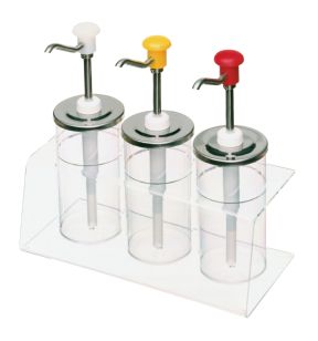 Container voor sausbar doorzichtig plexiglas