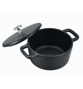 Mini cocotte avec couvercle fonte d'acier Sans revêtement Avec couvercle Ø 14 cm 0,8 L Cooko