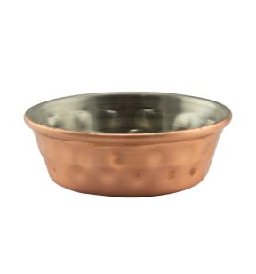 Minischaaltje gehamerd inox koper 18/0 Ø 70 mm Pro.mundi