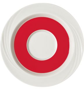 Sous tasse rond blanc porcelaine Ø 16,9 cm Donna Senior Schonwald