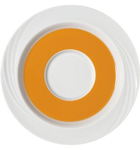 Sous tasse rond blanc porcelaine Ø 16,9 cm Donna Senior Schonwald