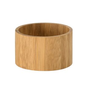 Photophore beige Ø 5,7 cm 3,3 cm Bambou Duni