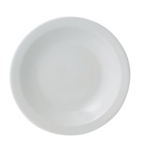 Assiette plate rond blanc porcelaine Ø 17 cm Mayana