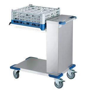 Wagen met constant niveau voor wasbakken 50 x 50cm inox 150 kg B.pro