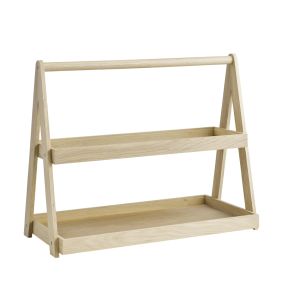 étagère 2 niveaux GN1/2 et 2/4 en chêne 55,5x26,5x44,5 cm Valo Aps