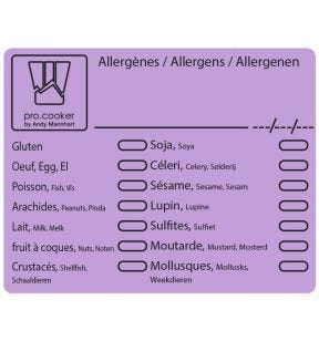 Etiket papier x5.6 not repositionable peelable Pro.cooker (500 eenheden)