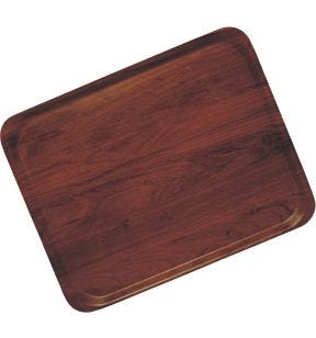 Plateau bois compresse marron 28x20 cm Capri Cambro