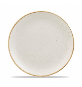 Assiette coupe plate rond barley white porcelaine vitrifiée Ø 26 cm Stonecast Churchill