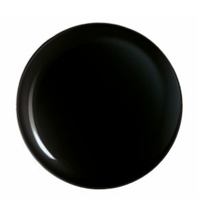 Plat bord rond zwart glass gehard Ø 27.3 Evolutions Arcoroc Arcoroc