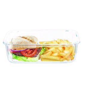 Couvercle pour boite 82cl rectangulaire transparent polypropylène (pp) 18,6 cm Food Box Arcoroc
