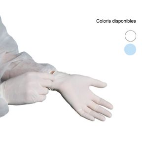 Gants latex blanc XL (100 pièces)