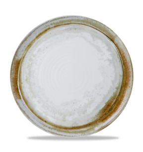 Plat bord met rand rond beige verglaasd Ø 31.8 Finca Dudson