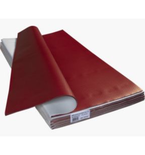 Nappe bordeaux papier 70x70 cm Tisslack Cogir (400 pièces)
