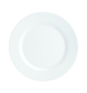 Assiette plate rond blanc verre opal Ø 22,5 cm Nova Aquitania Arcoroc
