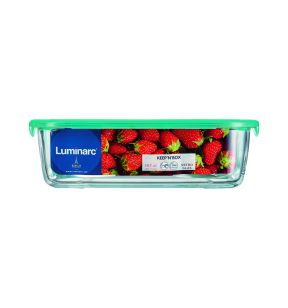 Boîte avec couvercle hermétique rectangulaire transparent verre trempé 17,9 cm Keep'n Box Luminarc